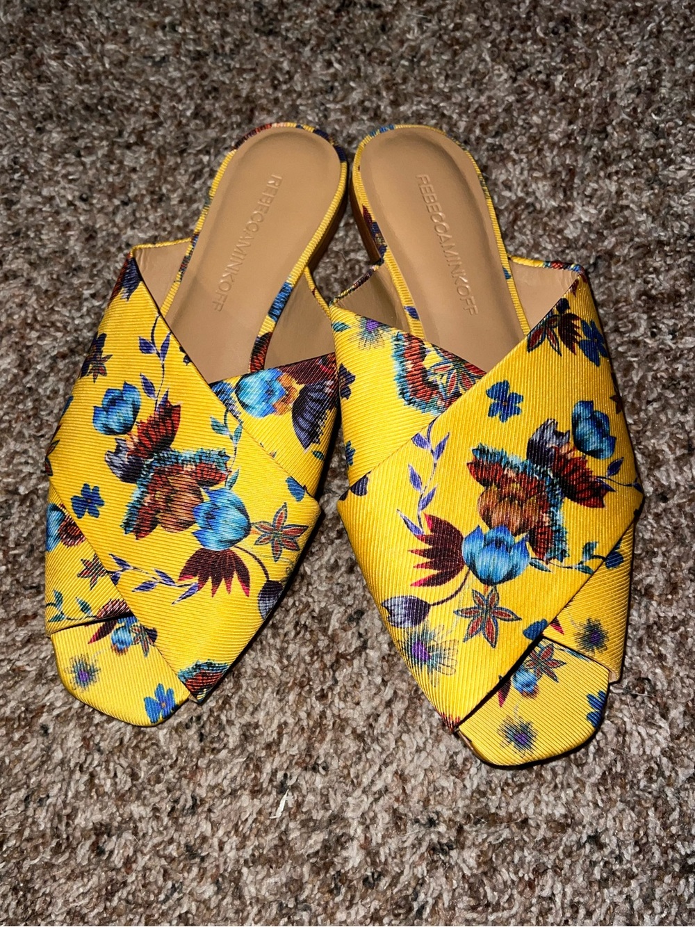 Rebecca Minkoff Floral Print Slides